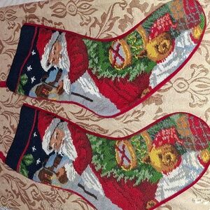 Needlepoint Christmas Stockings